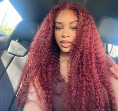 High Density Maroon Jerry Curl